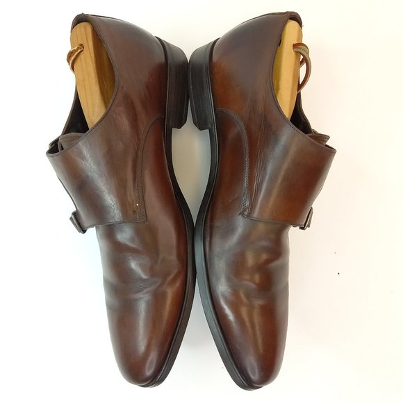 To Boot NYC Brown Leather Double Monk Strap Shoes (10 US) - Picture 4 of 11